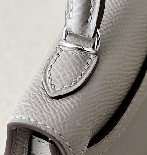 Hermès Kelly Mini II - Etoupe Epsom Leather with P...