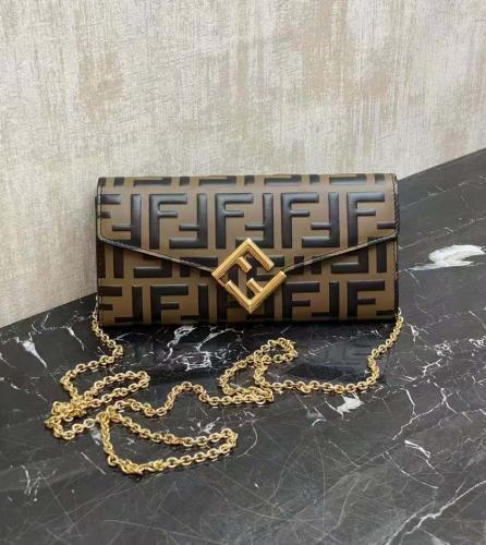 Fendi FF Wallet on Chain / محفظة فندي FF بسلسلة