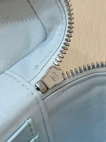 Chanel Vanity Case Bag – Blue Caviar Leather