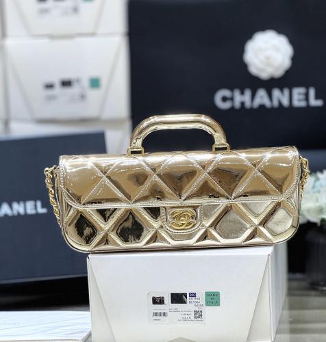 CHANEL LARGE FLAP BAG WITH TOP HANDLE