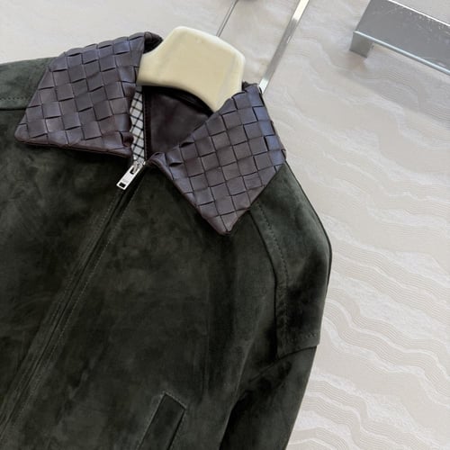 Bottega Veneta Suede Bomber Jacket