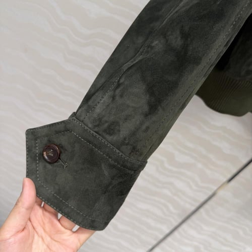 Bottega Veneta Suede Bomber Jacket