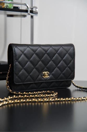 Chanel WOC Wallet On Chain Caviar Black / محفظة شا...