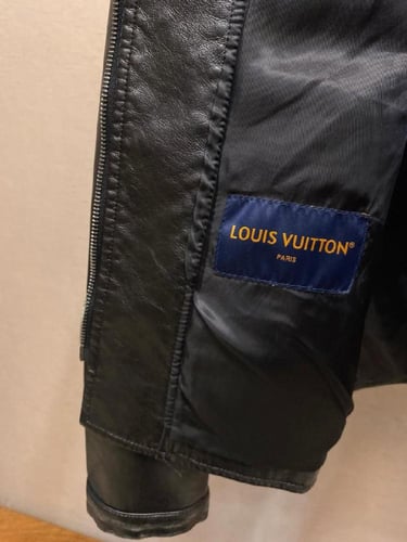 Louis Vuitton Black Leather Jacket
