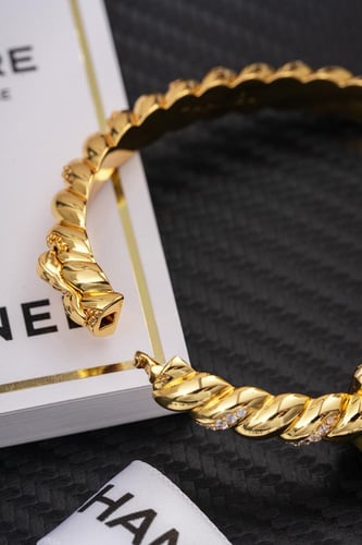 Chanel Women’s Gold Chain Bracelet Watch – Black D...