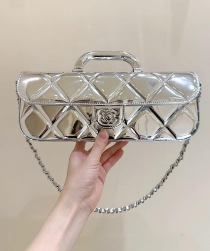 CHANEL LARGE FLAP BAG WITH TOP HANDLE