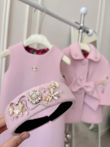 طقم دولتشي الوردي الفاخر