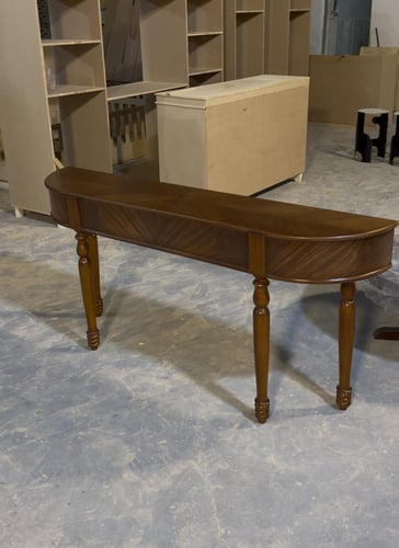 طاوله مدخل خشب قشره الجوز