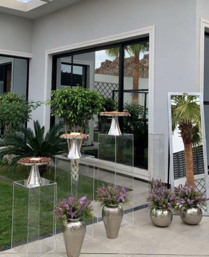 طاولات اكريلك طقم 3حبه 4ملي