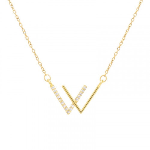 سلسال ليقنت ذهبي بتصميم عصري