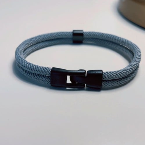 إسوارة ليقنت قماش الرصاصي