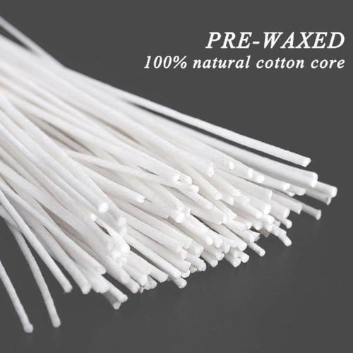 50 فتيلة من القطن الطبيعي بطول 12 سم