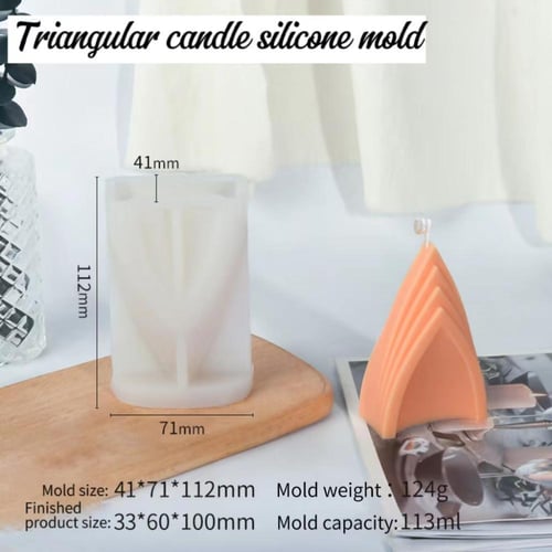 قالب سيليكون شموع ورقية هندسية