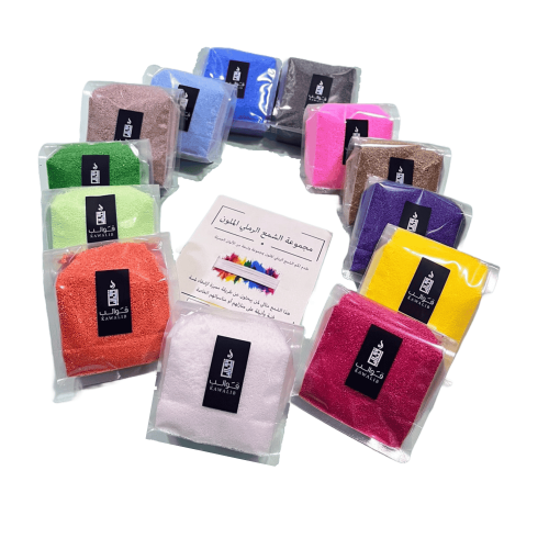 مجموعة شمع الرمل الملون 13 لون