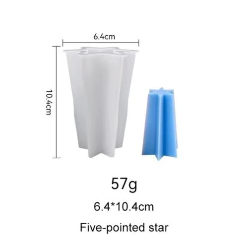 قالب سيليكون شموع نجمة سداسية