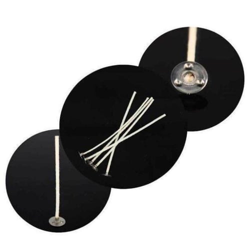 50 فتيلة من القطن الطبيعي بطول 6 سم