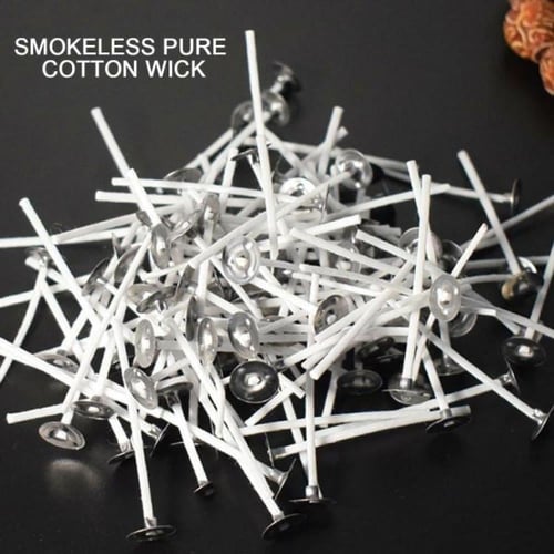 50 فتيلة من القطن الطبيعي بطول 15 سم