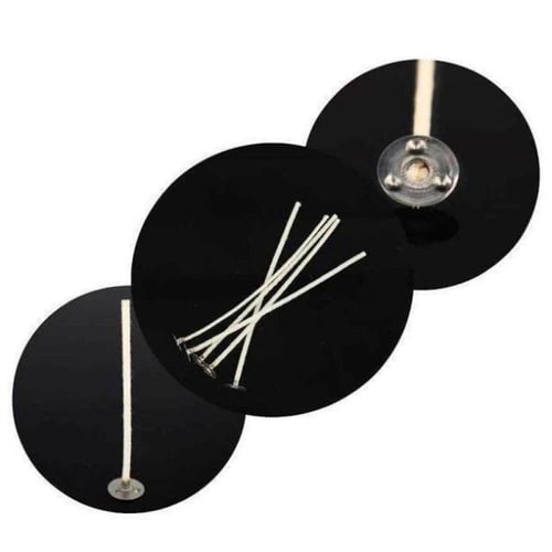 50 فتيلة من القطن الطبيعي بطول 15 سم