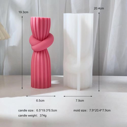 قالب سيليكون شموع عقدة أنيقة