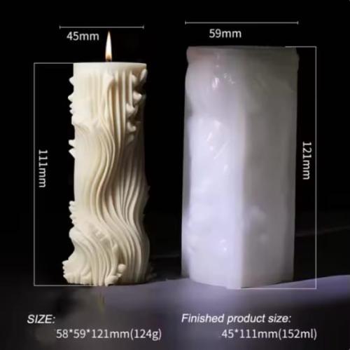 قالب سيليكون اسطواني مموج
