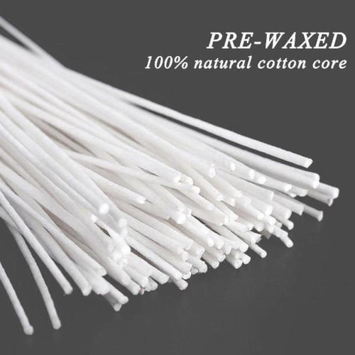 50 فتيلة من القطن الطبيعي بطول 9 سم