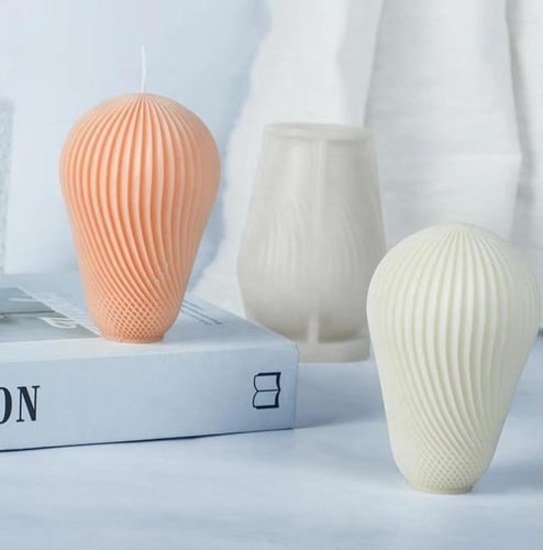 قالب سيليكون شموع عضوي مخطط