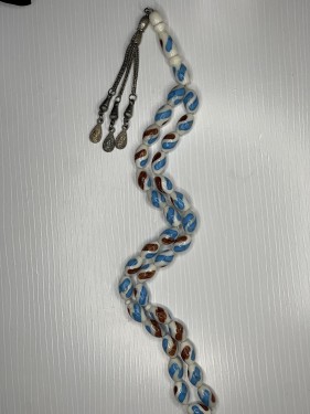 سبحة عظم جمل مطعمة