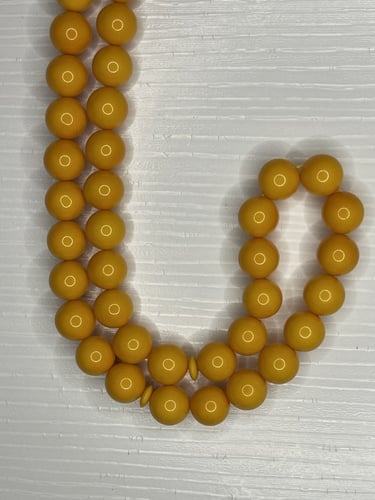 سبحة باكلايت بلجيكي - كهرماني