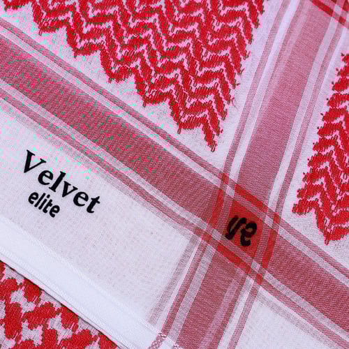 شماغ فيلفيت ايليت أحمر كلاسيك