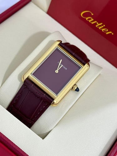 ساعة كارتير جلد رجالي