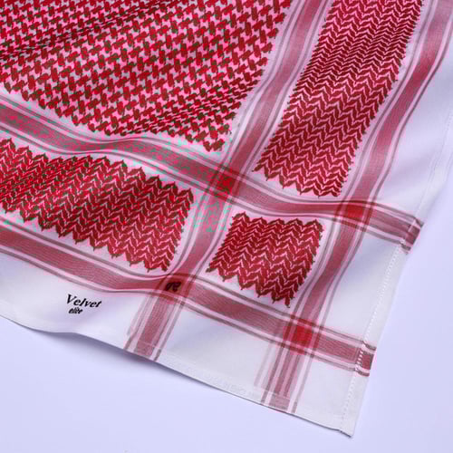 شماغ فيلفيت ايليت أحمر كلاسيك