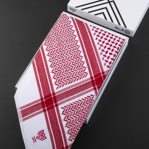 شماغ احمر ماس سويسري