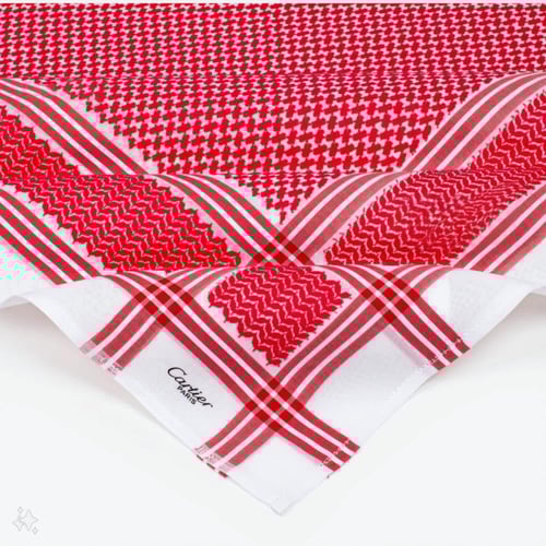 شماغ كارتير باريس احمر غامق