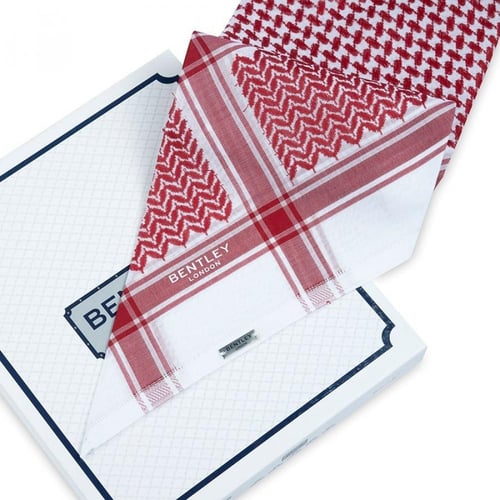 شماغ بنتلي احمر كلاسيك غامق دم الغزال B10 *