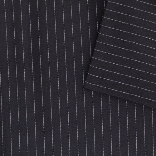 قماش شتوي مقلم اسود