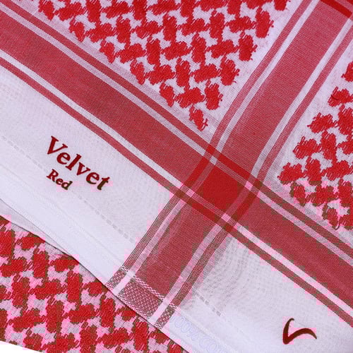 شماغ فيلفيت أحمر