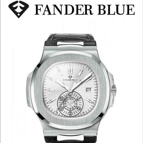 ساعة فندر بلو جلد