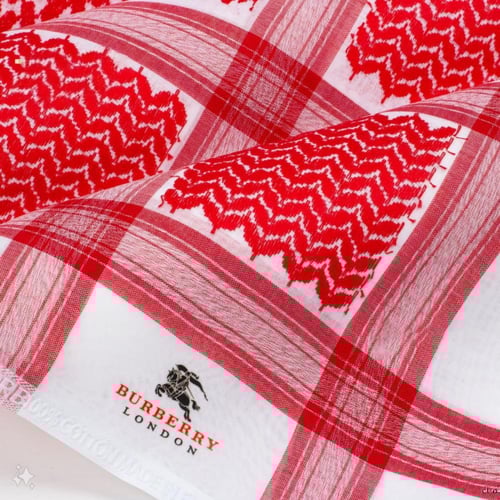 شماغ بربري لندن احمر 2024