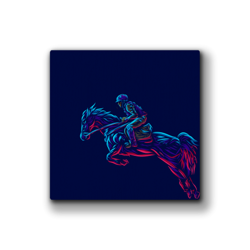 لوحة الخيول - الفارس - فن البوب