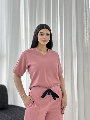 سكراب طبي لون زهري فاتح