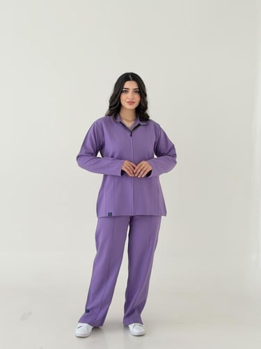 جاكت نسائي مع سكراب لون موف