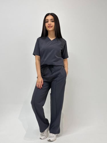 سكراب طبي لون رصاصي غامق