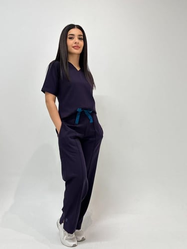 جاكت نسائي مع سكراب لون ليلكي