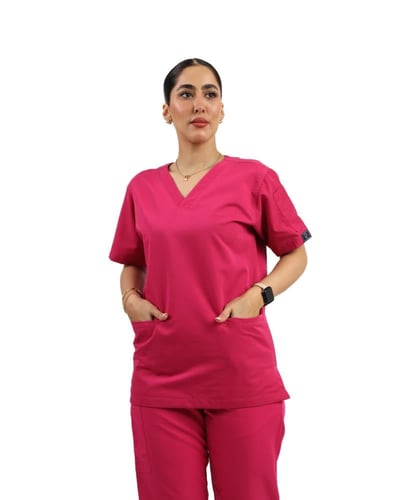 سكراب نسائي كامل لون فوشي