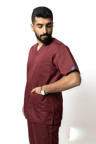 سكراب رجالي كامل لون عنابي