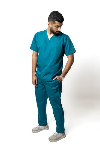 سكراب رجالي كامل لون تركواز غامق