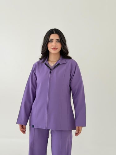 جاكت نسائي لون موف