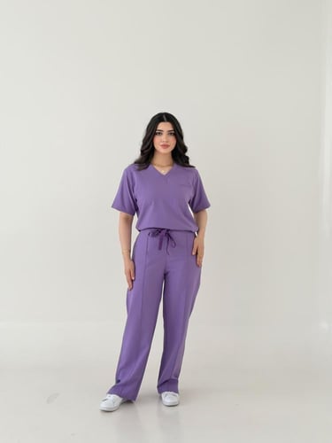 جاكت نسائي مع سكراب لون موف