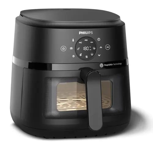 مقلاة هوائية رقمية من سلسلة فيليبس 2000، سعة 6.2 ل...