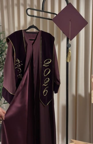 عباية تخرج ليلكي